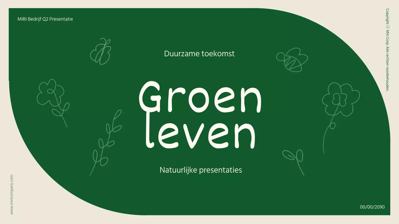 Een eenvoudige naturalistische primer in groen en beige