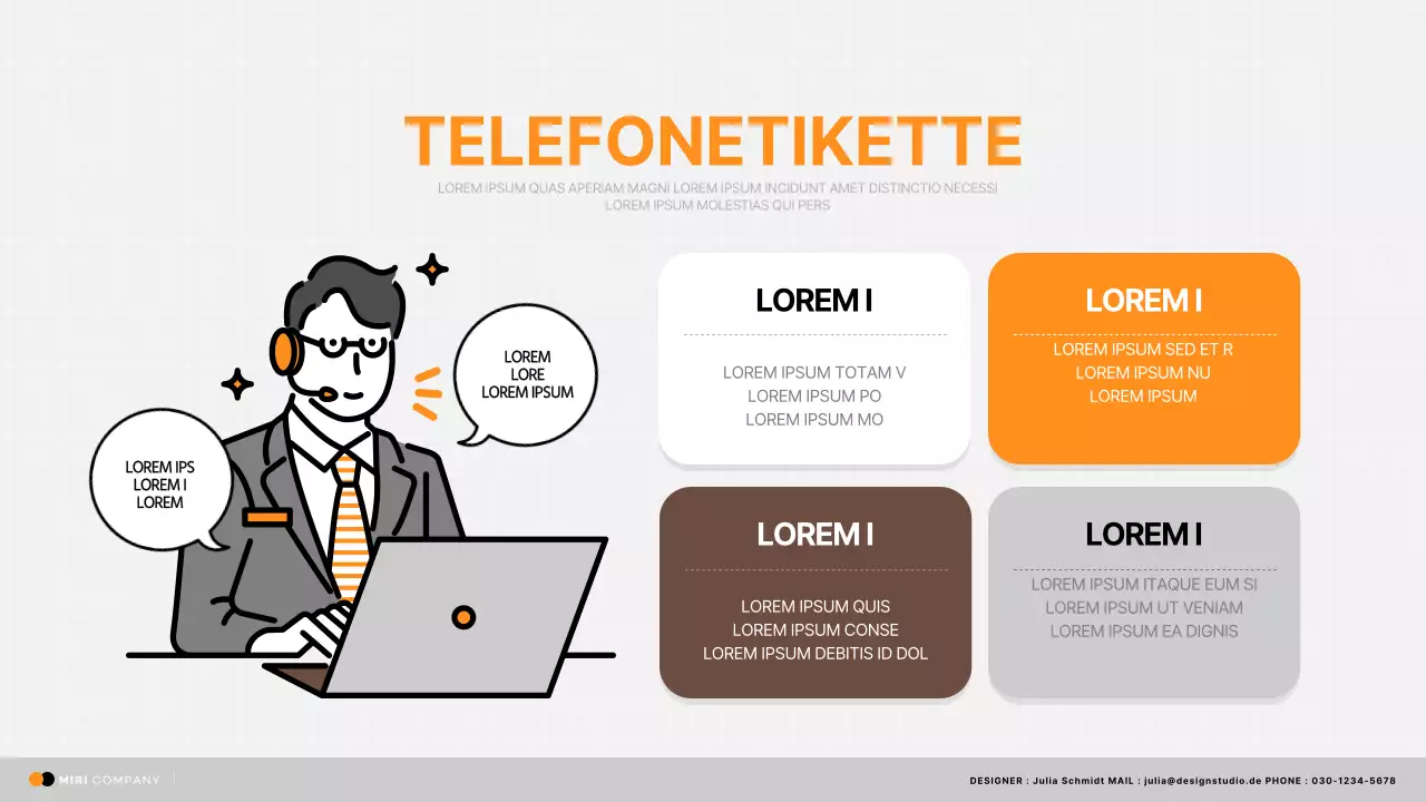 Einfaches CS-Jobhandbuch Training in Orange und Schwarz