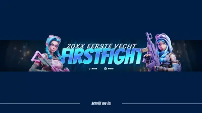 Het cyberpunk gaming-kanaal van Blue en Bora promoten