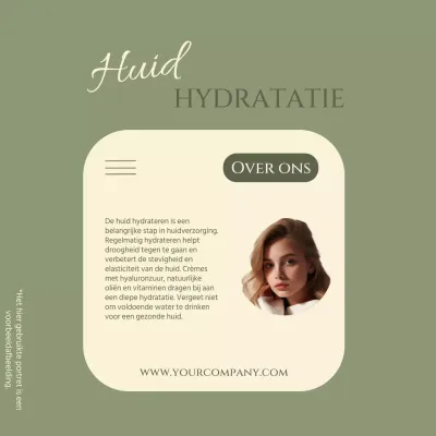 Groen Modern Huid Hydraterend Bericht