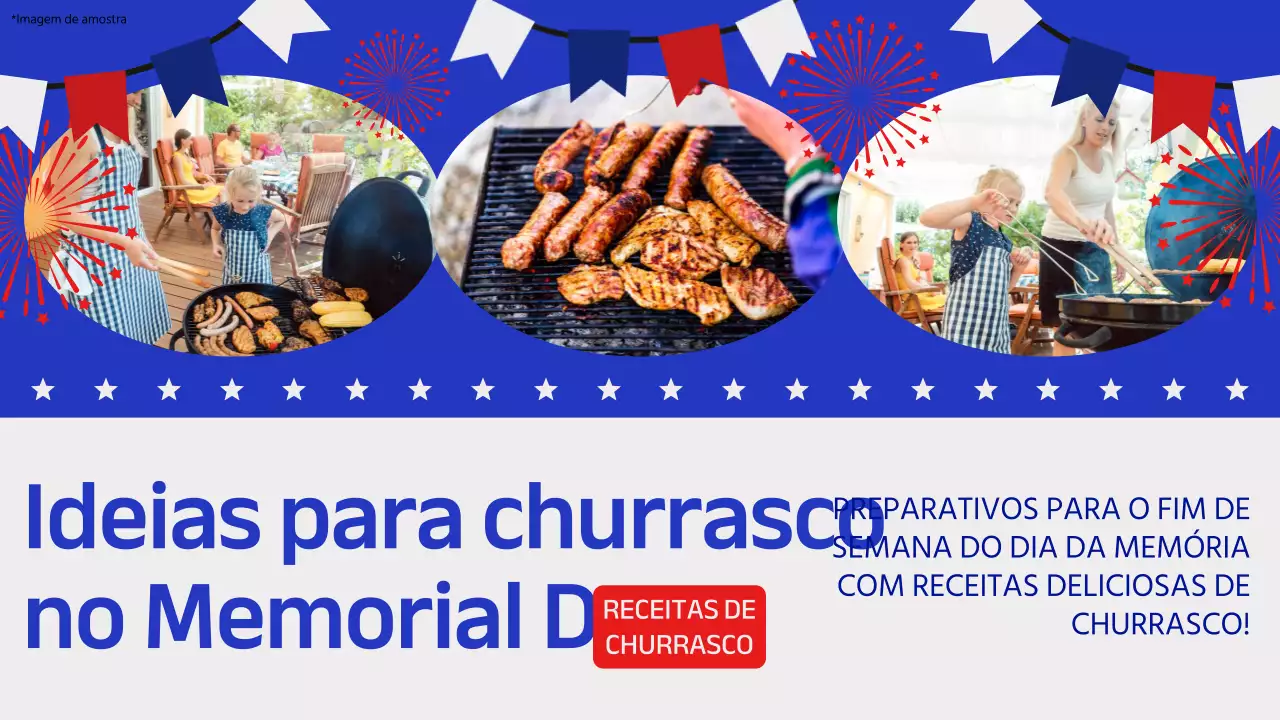 Ideias para um churrasco moderno azul e branco no Memorial Day Receita