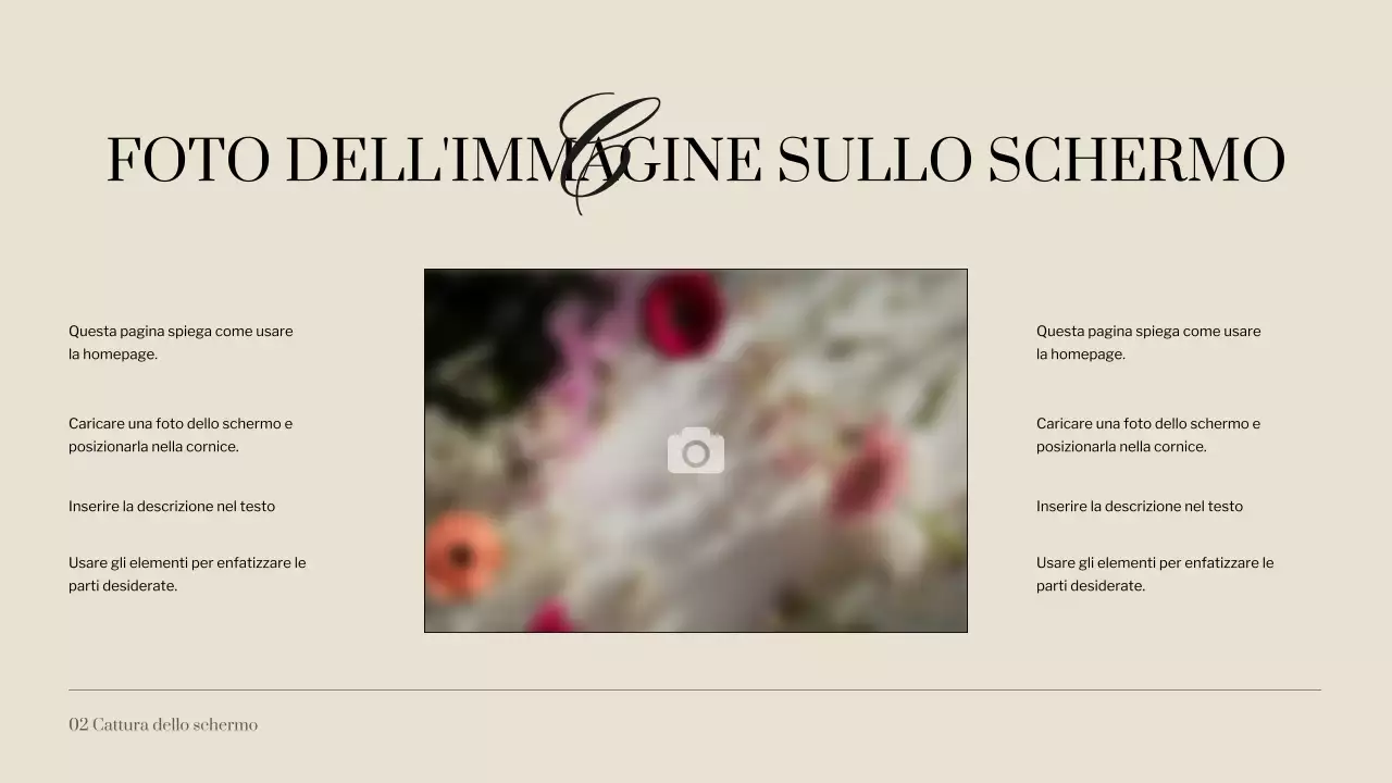 Istruzioni per il collage di foto minimal avorio