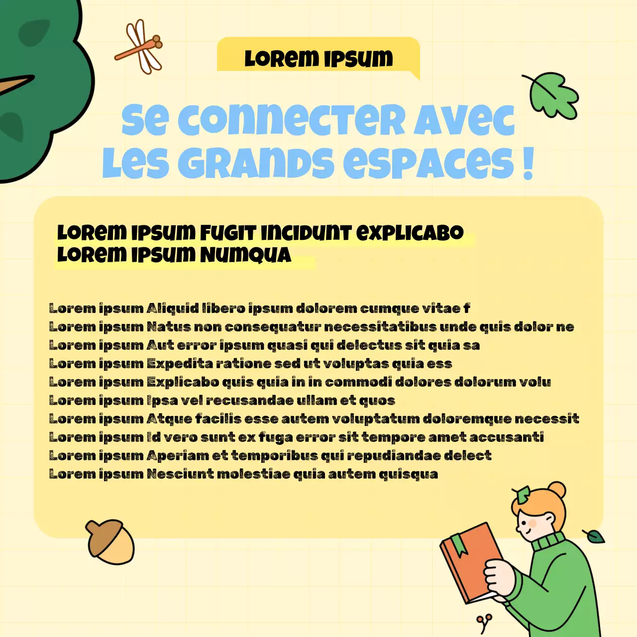 Campagne de la Journée de la Terre de l'école moderne jaune et bleue