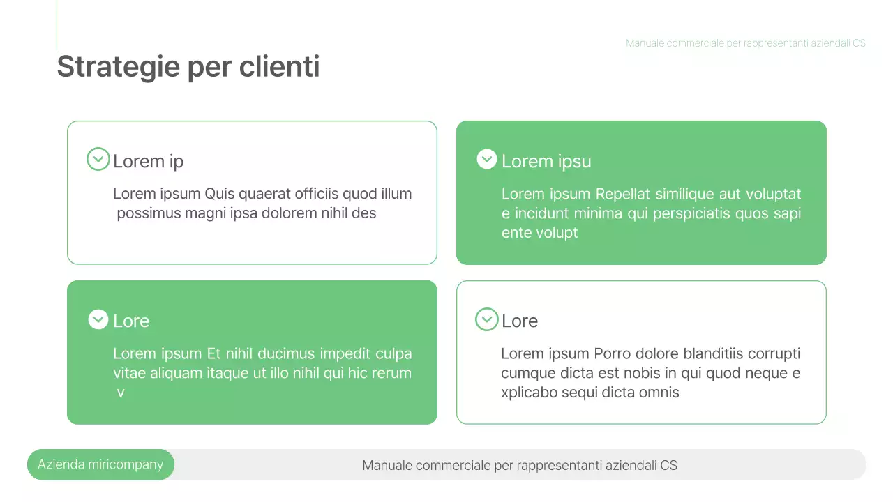 Un semplice manuale di lavoro di colore verde e grigio
