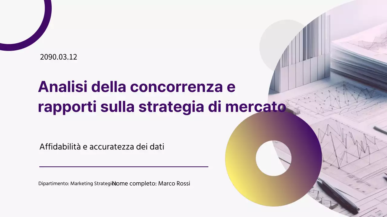 Rapporti di analisi geometrica della concorrenza in grigio e viola