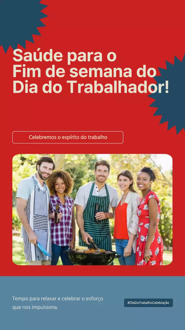 Vermelho e azul: saúde básica para o fim de semana do Dia do Trabalhador! Publicidade