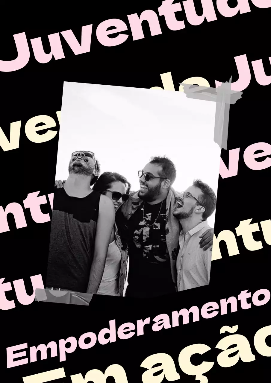 Cartaz moderno com moldura fotográfica em preto