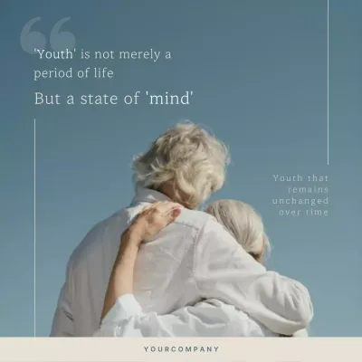 A light blue, simple, and emotional template for your next post.