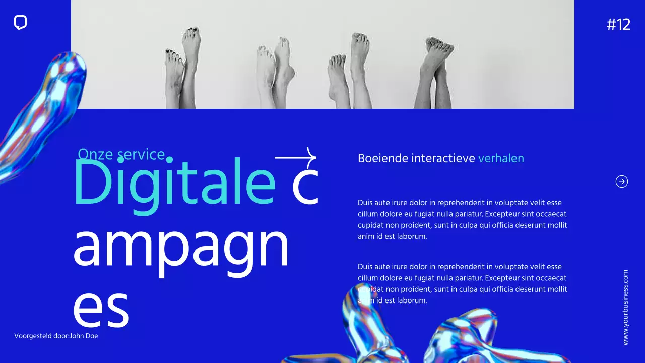 Blue Minimal Eenvoudig Bedrijfsprofiel Introductie van het bedrijf