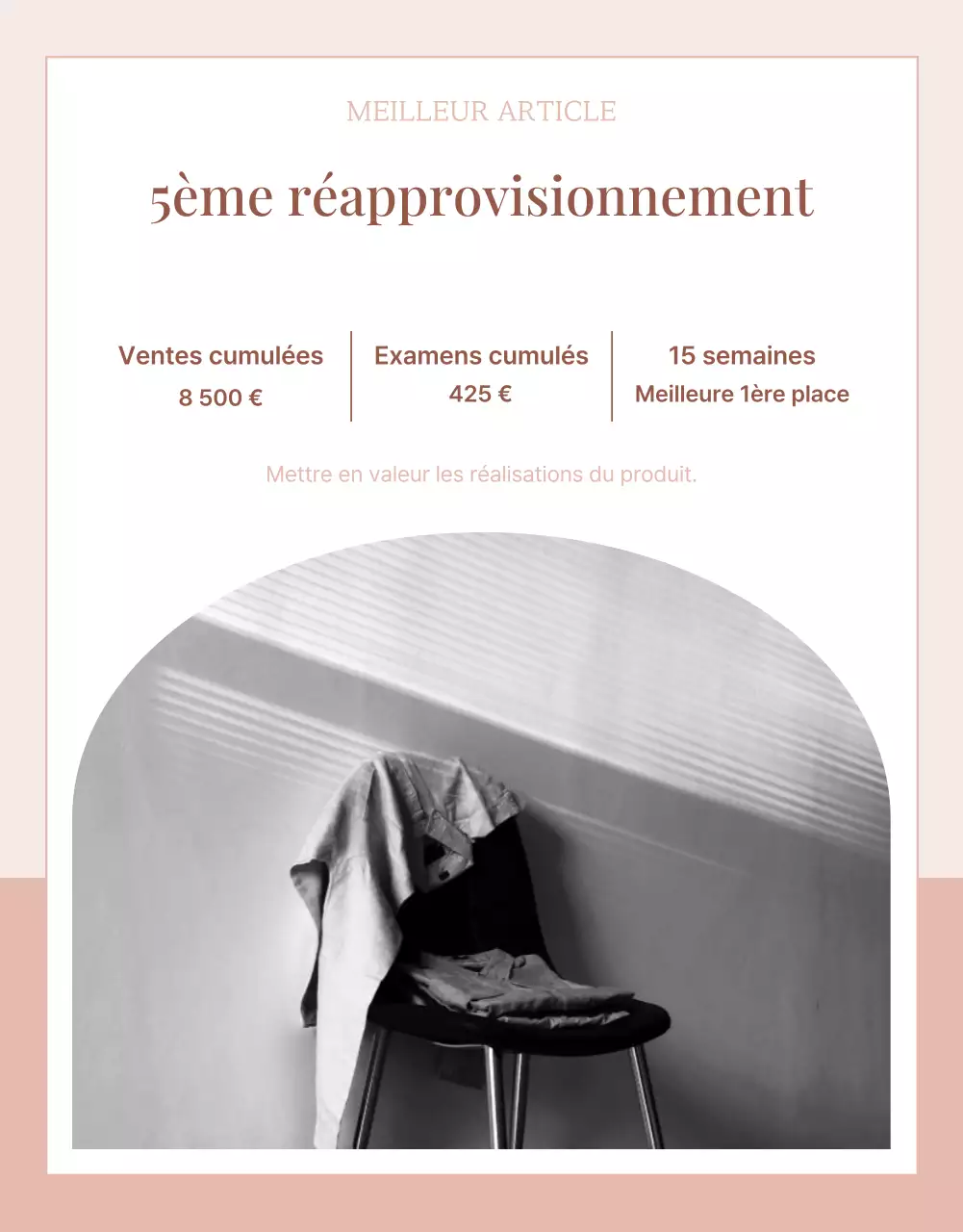 Promouvoir un centre commercial moderne en rose et marron