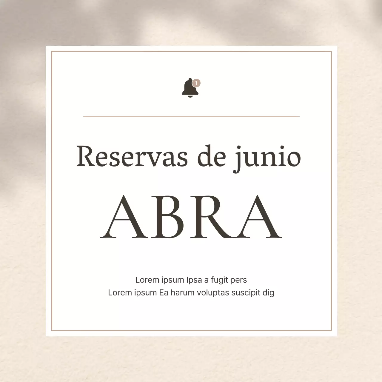 Promueva sencillos recordatorios de citas de belleza en marrones y beiges