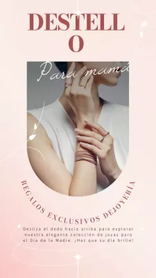 Rosa elegante Regalos exclusivos de joyería para mamá promoción