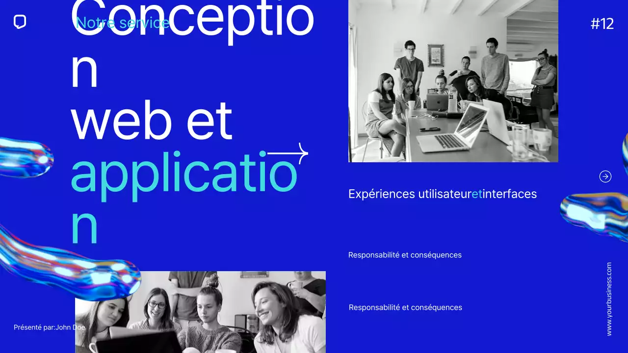 Blue Minimal Simple Company Profil d'entreprise Introduction de l'entreprise