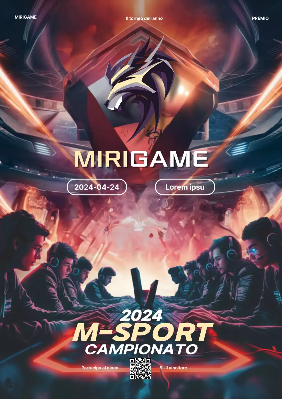 Annunci del torneo Modern Esports Oro e Blu