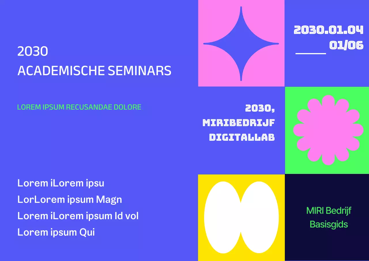 Ontwerp met kleurrijke geometrische vormen