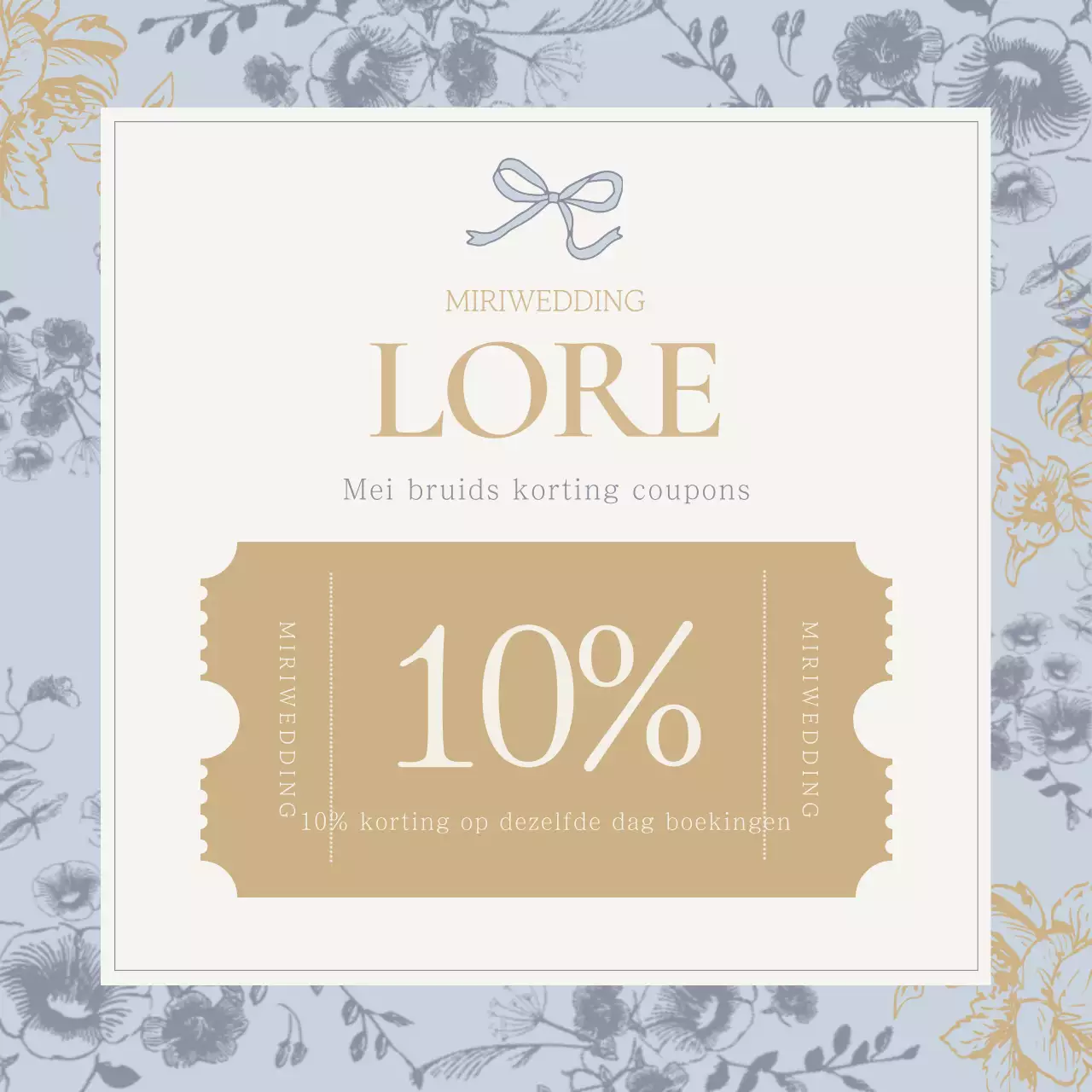 Luxueuze trouwjurk in lichtblauw en beige event-advertentie