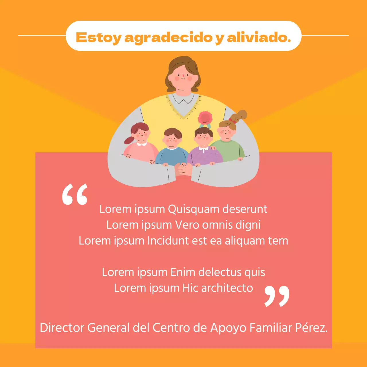 Un sencillo informe naranja y amarillo del historial de donaciones