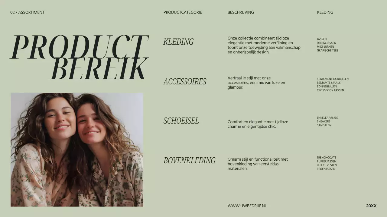 Beige Zwart Modern Fashion Company's Introductie