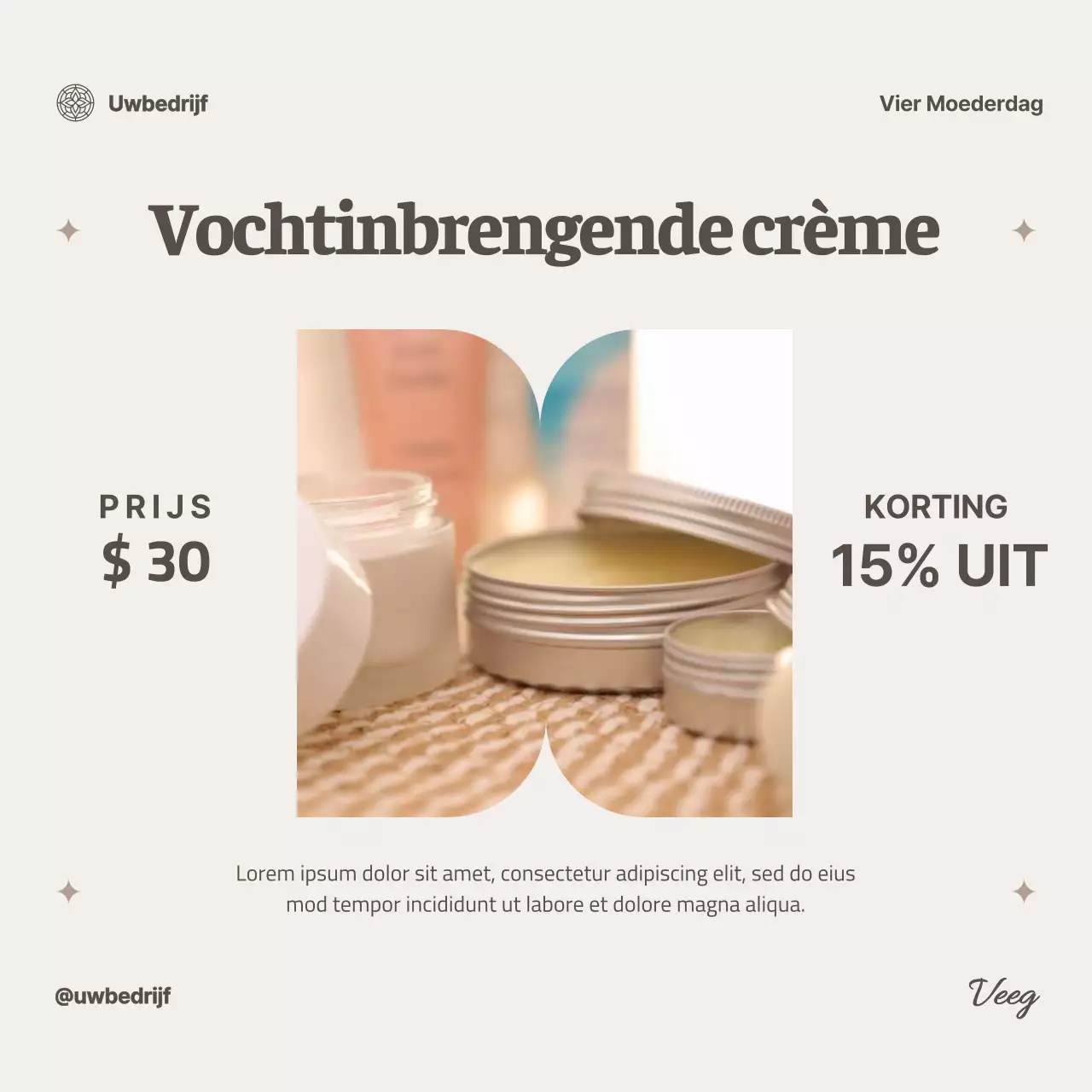 Ivory Moderne Huidverzorgings Collectie Voor Moederdag Viering Advestisement