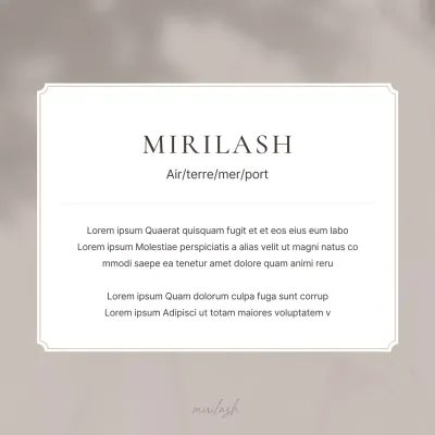 Beauté moderne dans les annonces de beauté brunes et beiges