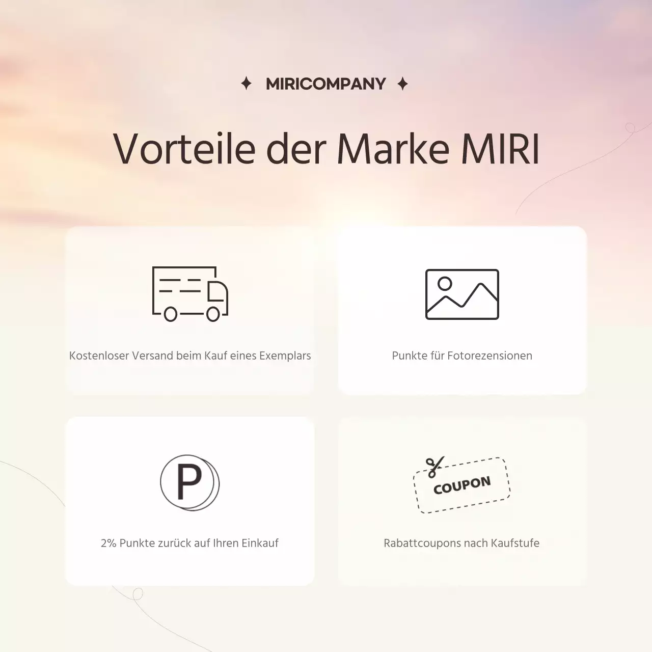 Fördern Sie das Marketing Ihrer Marke mit einem einfachen Sonnenuntergangshimmel in Beige