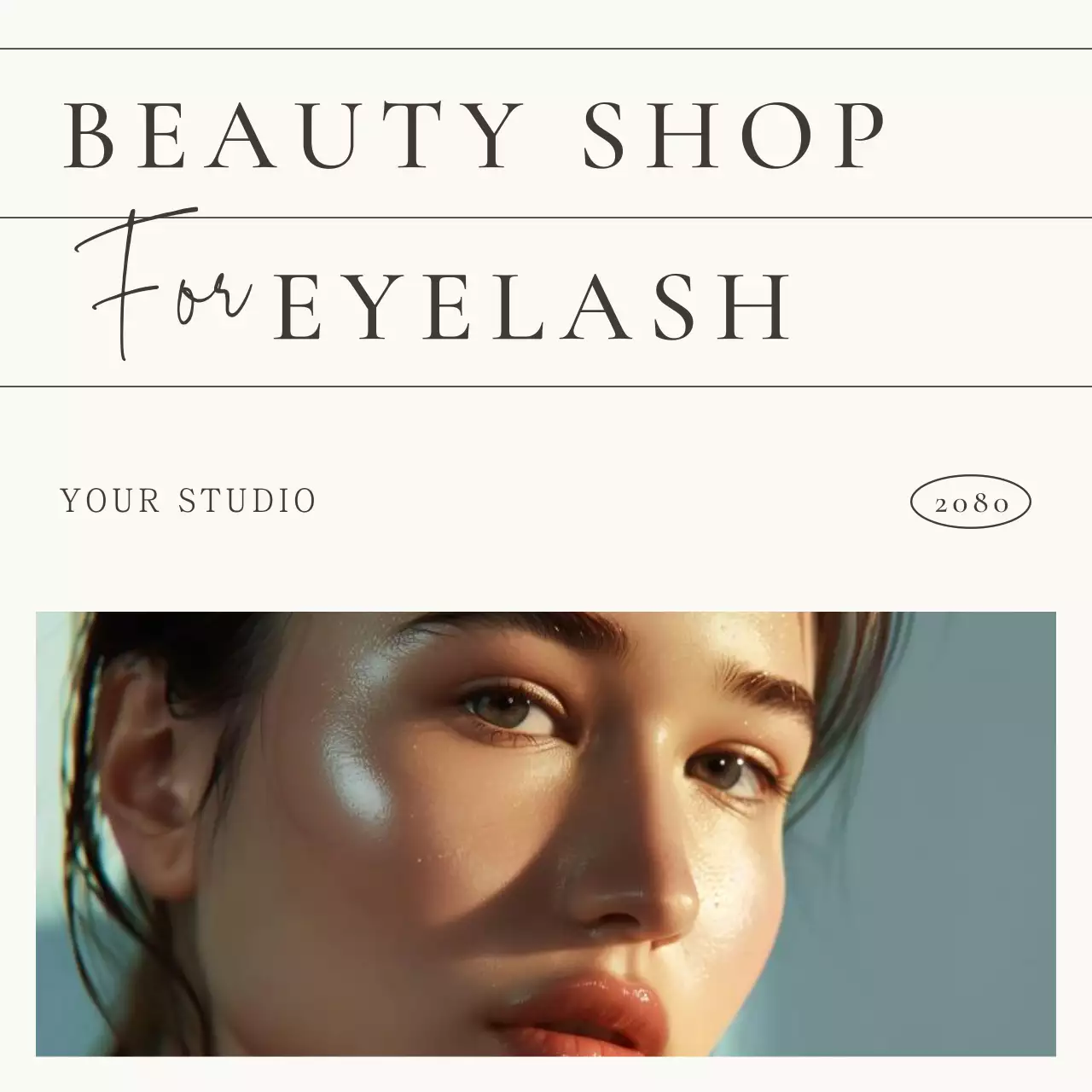 Beige Elegant Beauty Promotion Social Media Post