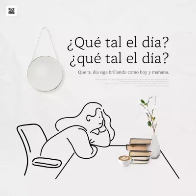 Postes sentimentales de moda en marfil y negro