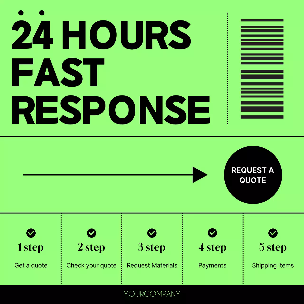Green Minimal Business Promotion Instagram Post