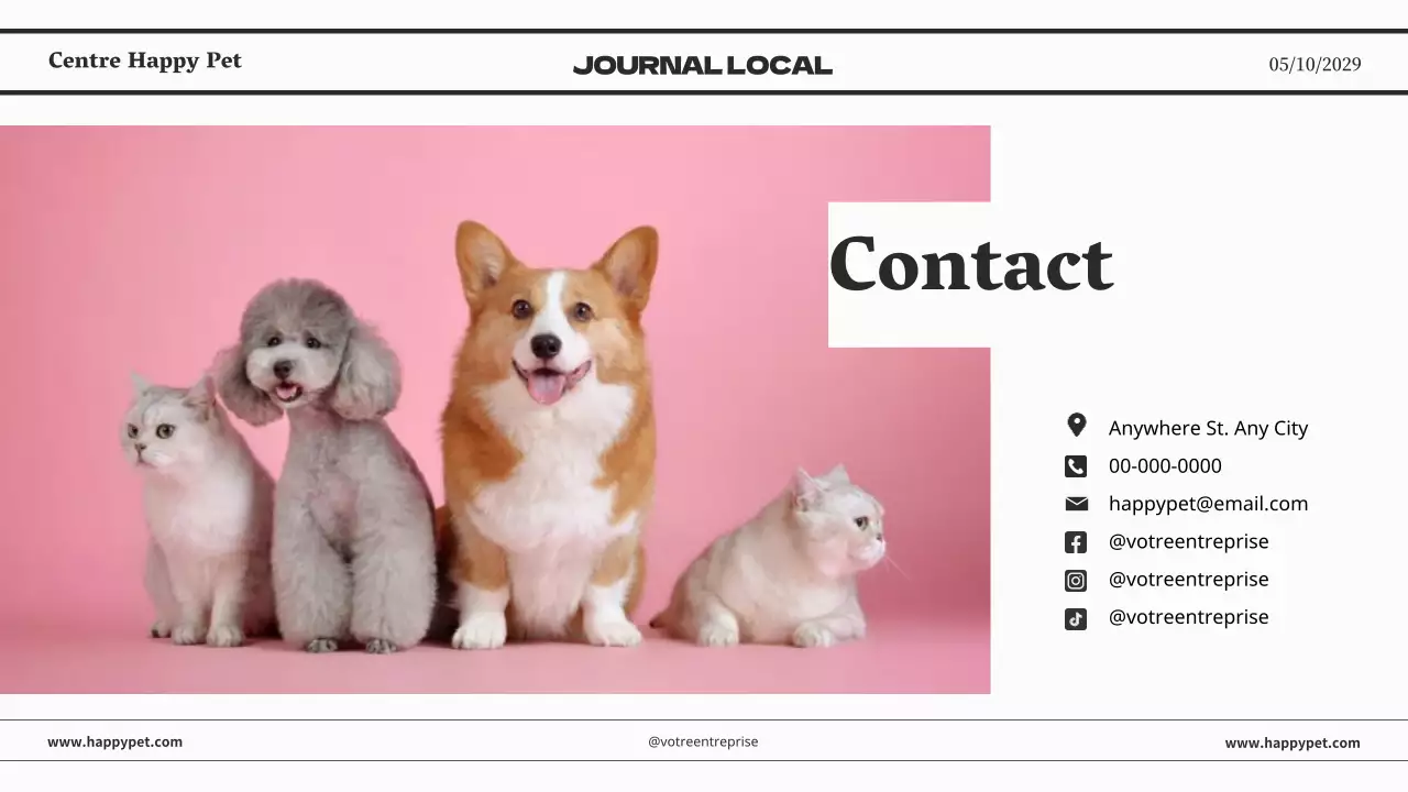 Présentation d'entreprise minimaliste grise de journaux classiques