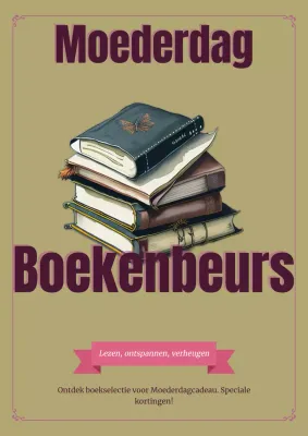 Groen en Roze Vintage Moederdag Promotie