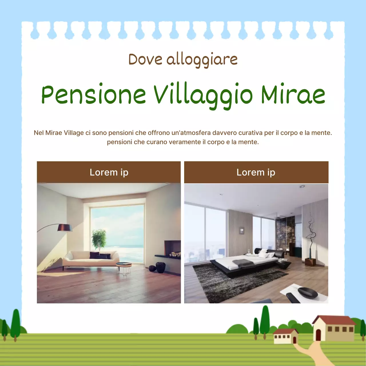 Promuovere semplici esperienze rurali in azzurro