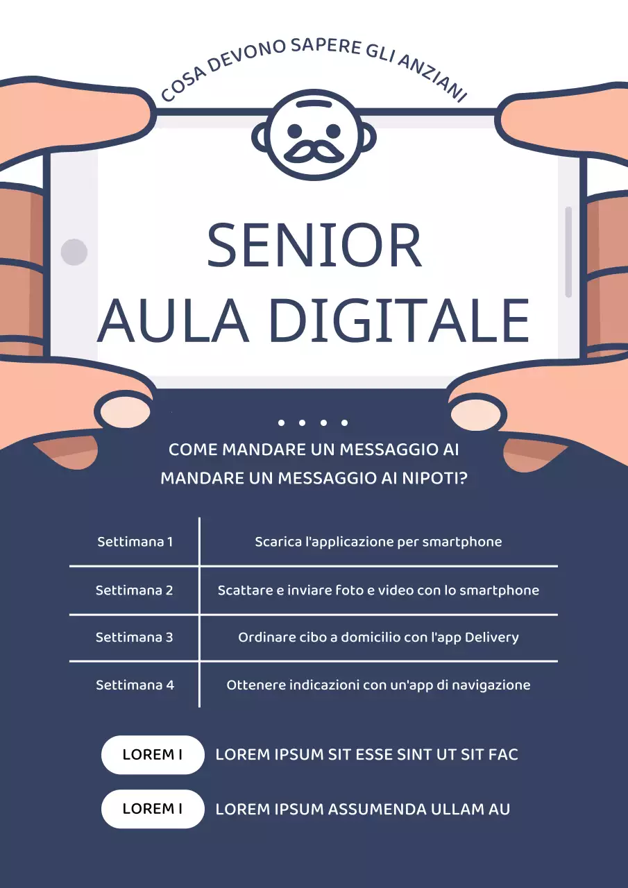 Promuovere il reclutamento per i programmi di formazione per smartphone senior