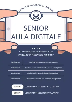 Promuovere il reclutamento per i programmi di formazione per smartphone senior