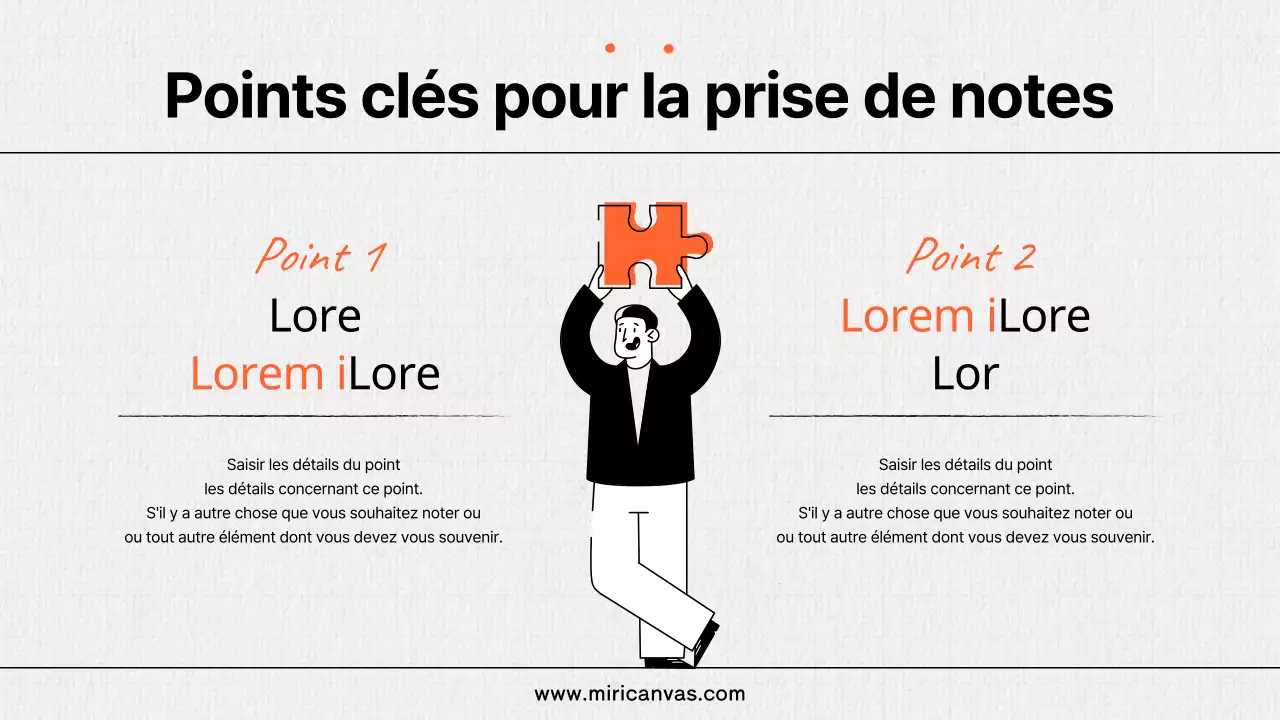 Utilisation d'éléments d'écriture kitsch en orange et noir