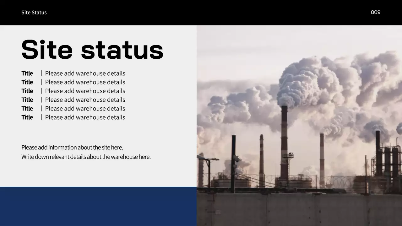 블루 모던 산업 프리젠테이션