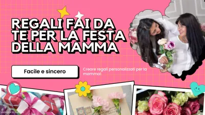 Guida ai regali per la festa della mamma fai-da-te moderna e rosa e bianca