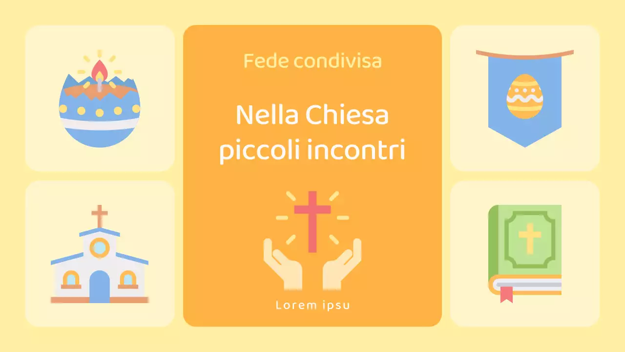 Risorse di culto dell'area dei piccoli gruppi della Chiesa gialla e arancione