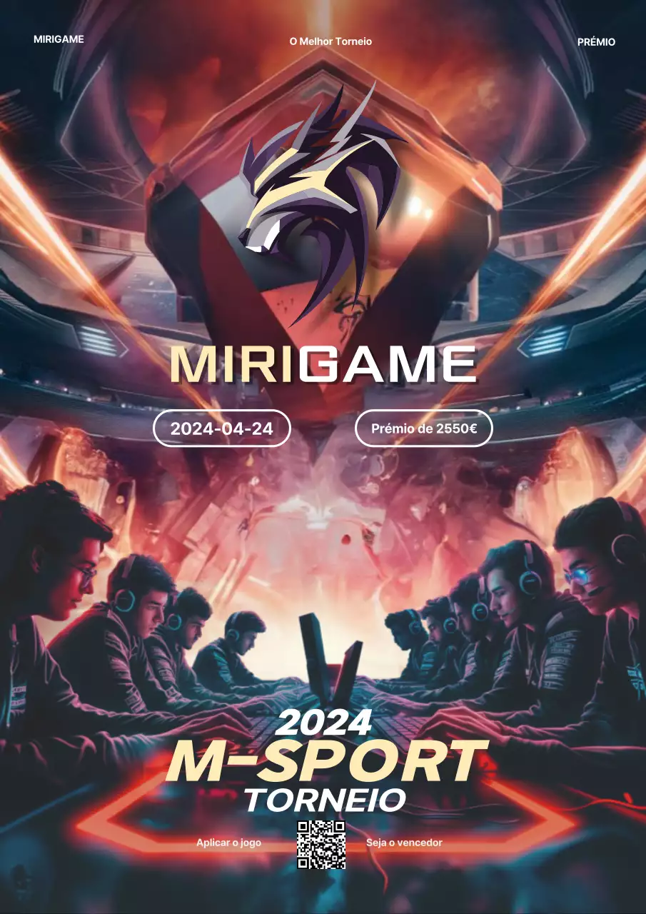 Anúncios dourados e azuis do Torneio de Desportos Modernos