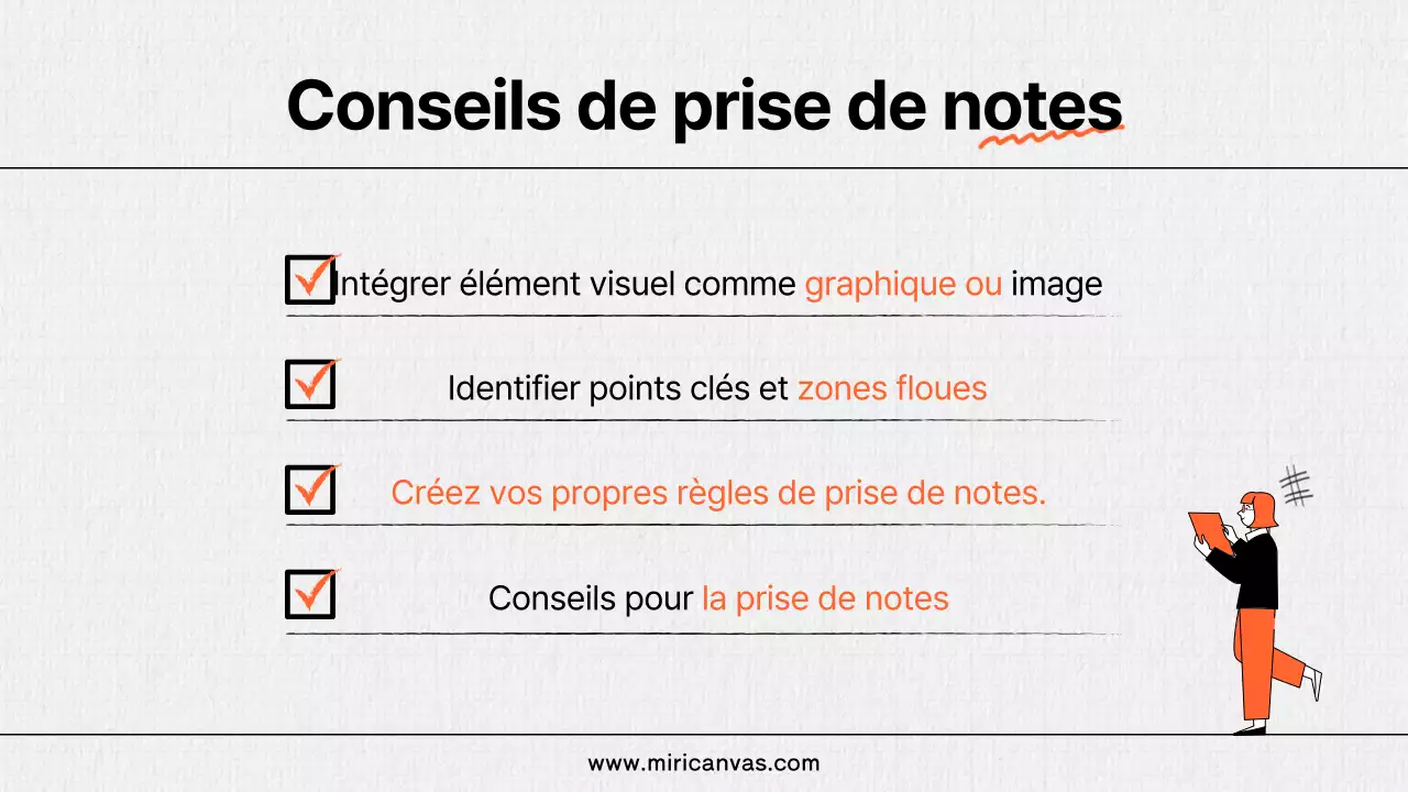 Utilisation d'éléments d'écriture kitsch en orange et noir