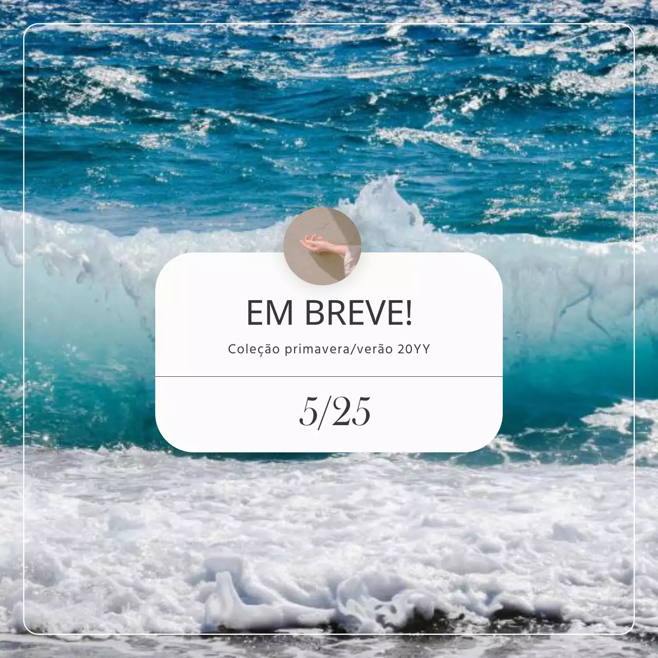 Promover um conjunto de marketing de redes sociais de marca simples em azul.