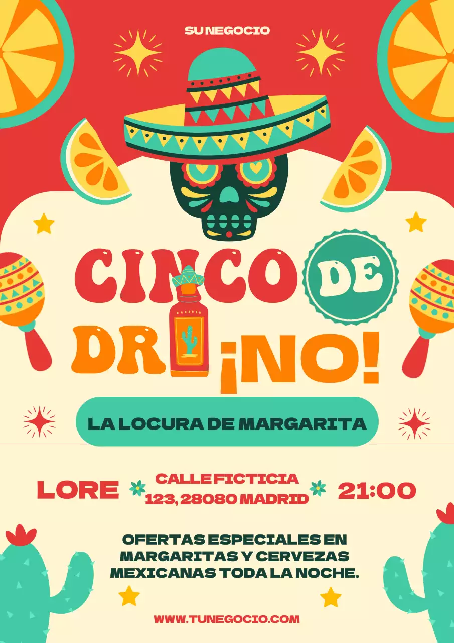 Guía de eventos Red and Green Modern Shinko de Dringko