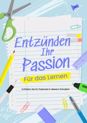 Schulanfangskampagne in Hellblau