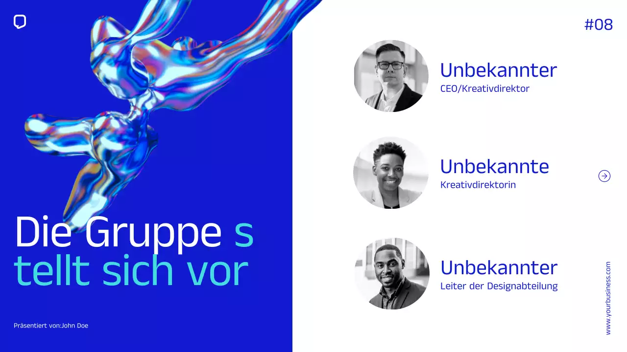 Blue Minimal Simple Company Geschäftsprofil Unternehmensvorstellung