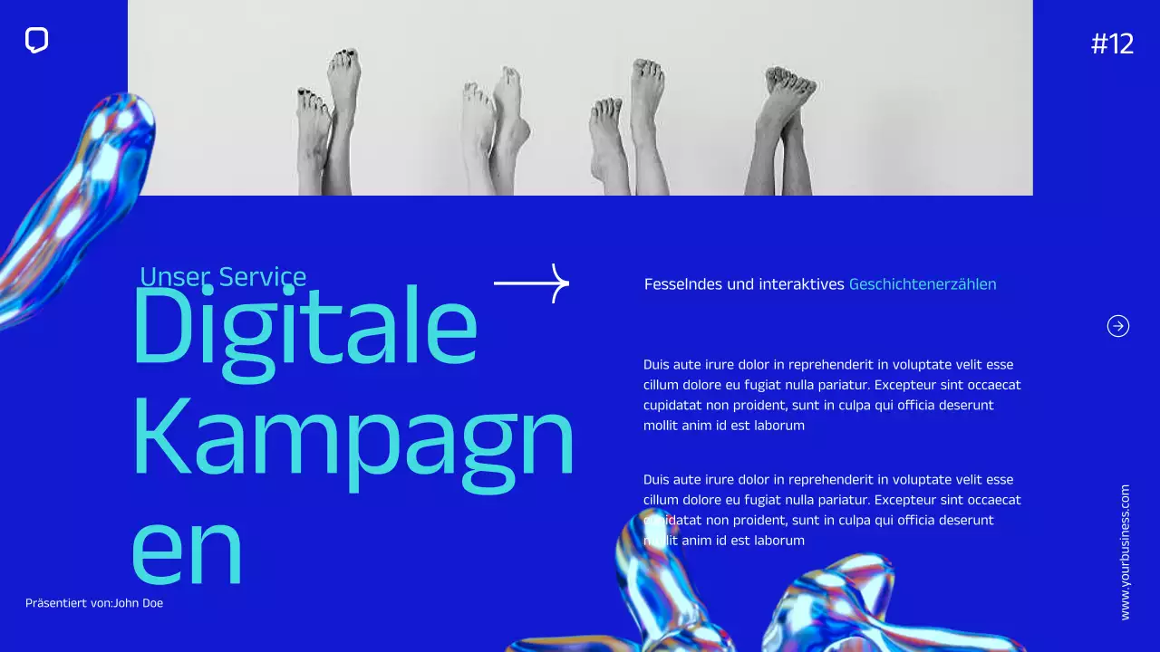 Blue Minimal Simple Company Geschäftsprofil Unternehmensvorstellung