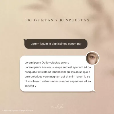 Una guía de belleza moderna cuestiona las pestañas en marrón y beige