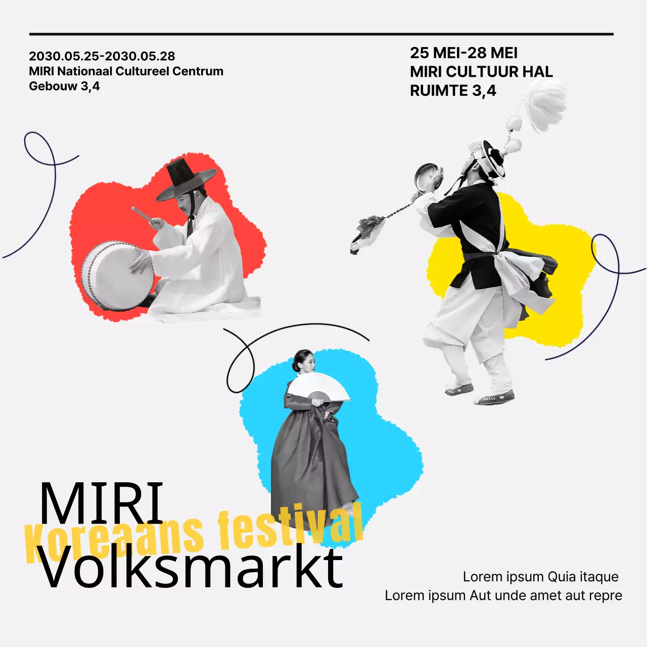 Dynamische voorstellingen van traditionele Koreaanse culturele kunsten