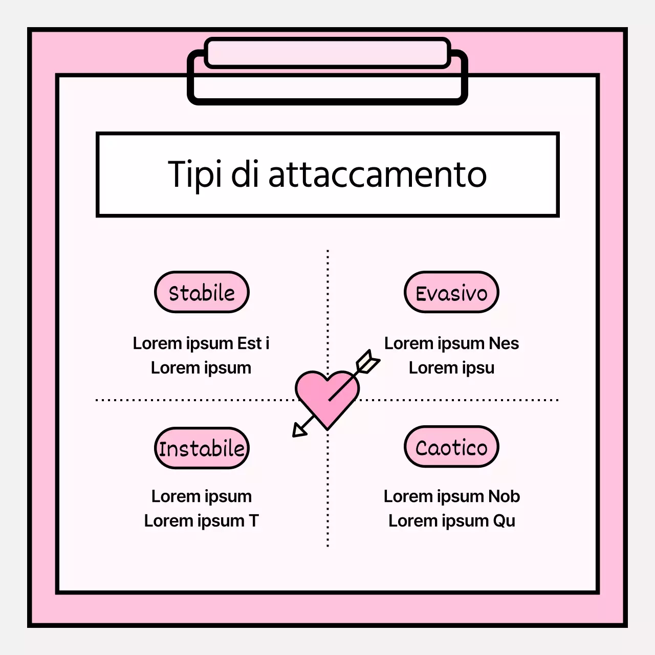Semplici informazioni di consulenza psicologica in rosa