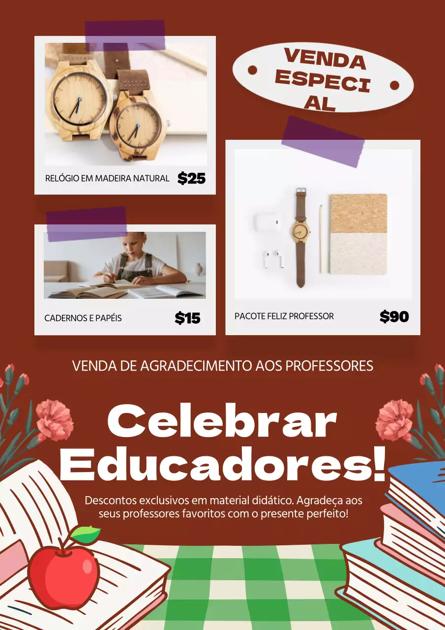 Promover um evento de oferta a um professor