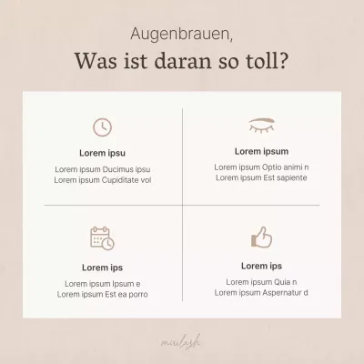 Moderne braune und beige Augenbrauenbehandlung Schönheitstipps