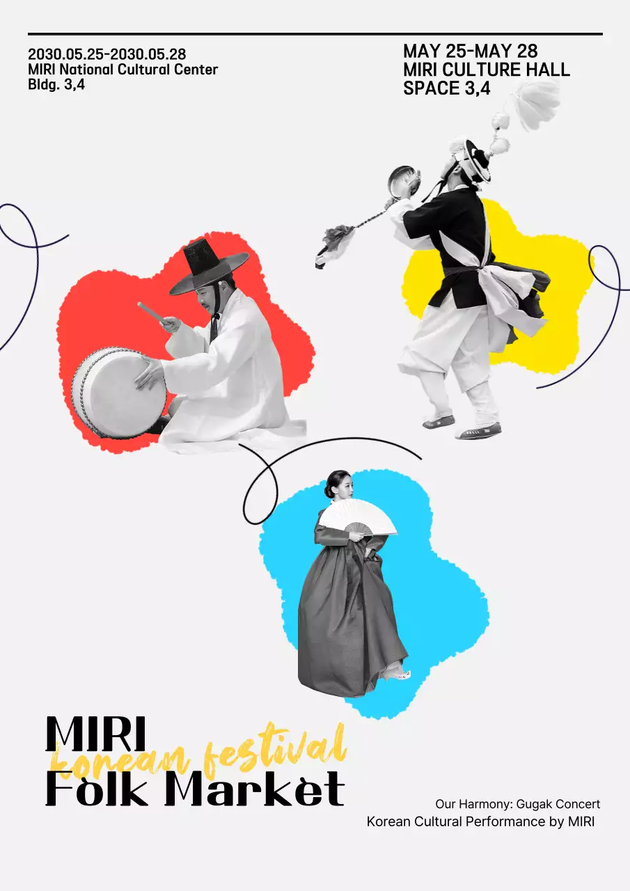 Dynamic performances of traditional Korean cultural arts